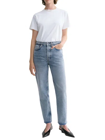 Totême Toteme Women Distressed Blue Classic Cut Denim