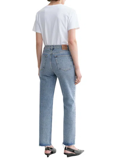 Totême Toteme Women Distressed Blue Classic Cut Denim