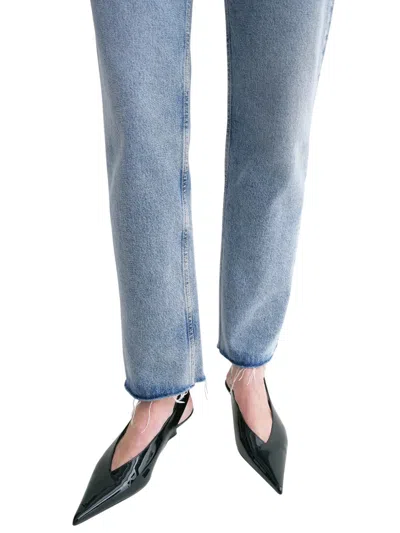 Totême Toteme Women Distressed Blue Classic Cut Denim