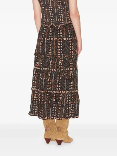 Isabel Marant Étoile Marant Etoile Women Diya Biologic Cotton Skirt With All-over Print