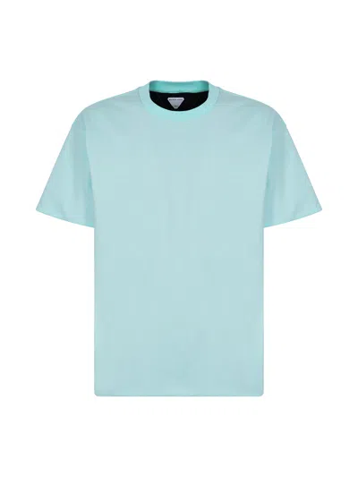 Bottega Veneta Double Layer T-shirt In Blue