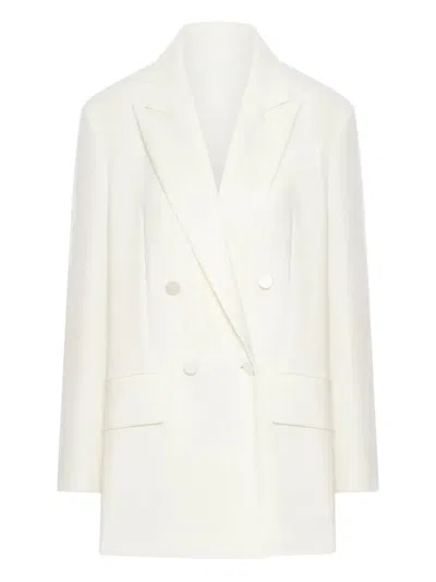 Max Mara Double-breasted Tailored Blazer With Notched Lapels