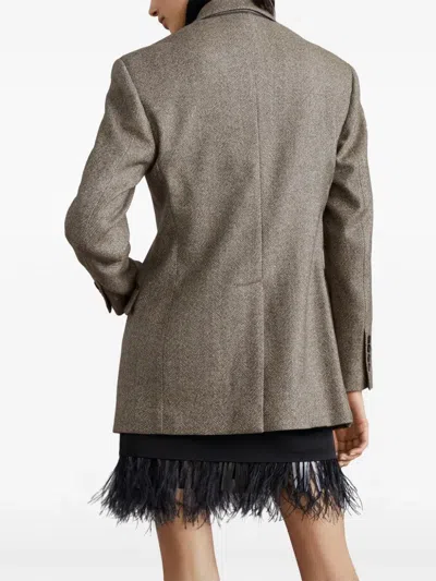 Brunello Cucinelli Double-breasted Herringbone Blazer