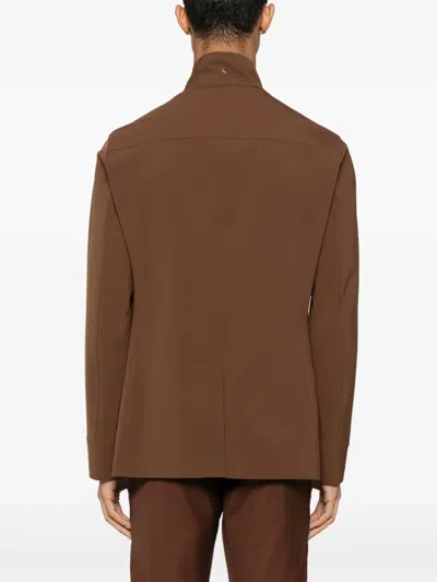 Montecore Double-breasted Jacket In Brown