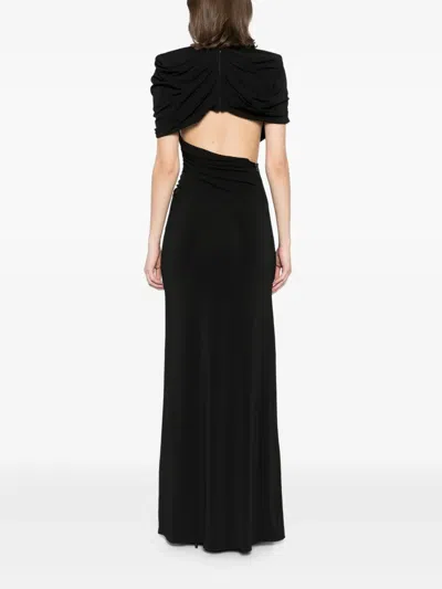 Stella Mccartney Draped Evening Dress In Black