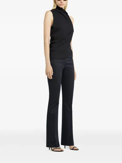 Courrèges Asymmetric Sleeveless Fitted Stretch Top