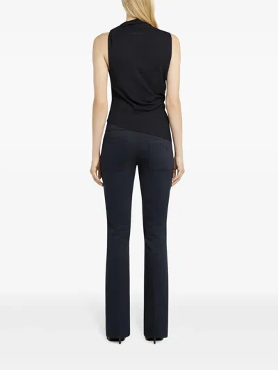 Courrèges Asymmetric Sleeveless Fitted Stretch Top
