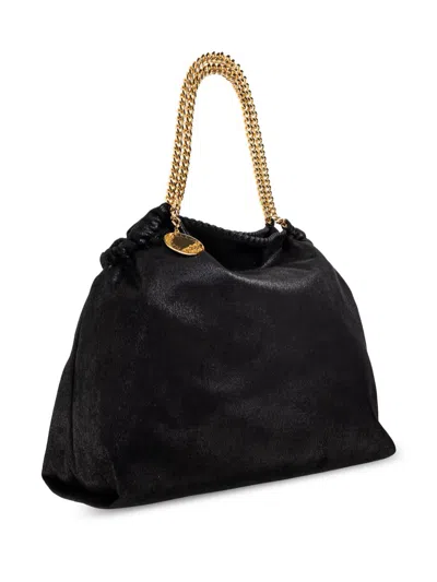 Stella Mccartney Eco Shaggy Deer Tote With Gold-colored Chain