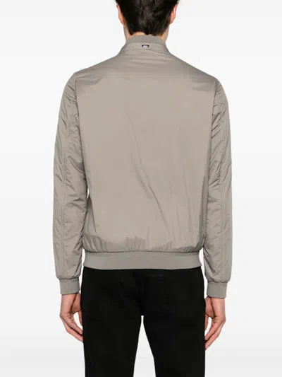 Herno Men Ecoage Band-collar Bomber Jacket