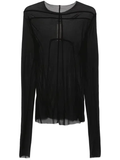 Rick Owens Crew Neck Long Sleeve T-shirt