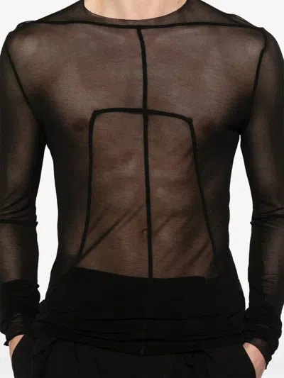 Rick Owens Crew Neck Long Sleeve T-shirt