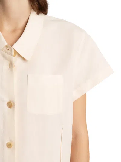 Khaite Effy Silk And Cotton-blend Organza Midi Shirt Dress