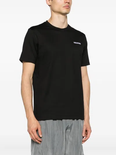 Paul & Shark Embroidered Logo Crew Neck T-shirt In Black