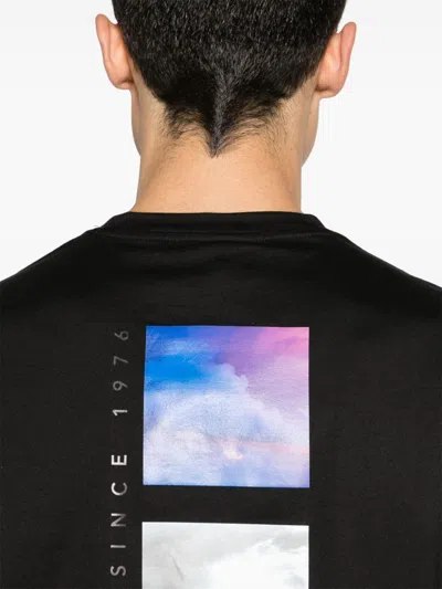 Paul & Shark Embroidered Logo Crew Neck T-shirt In Black