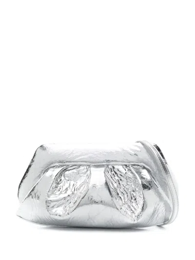 Themoirè Clutch "emera" In Silver