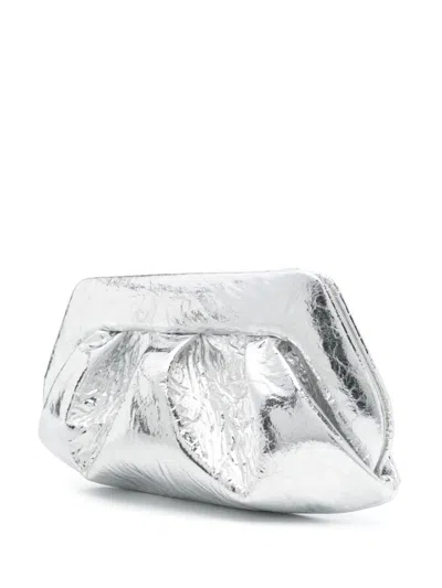 Themoirè Clutch "emera" In Silver