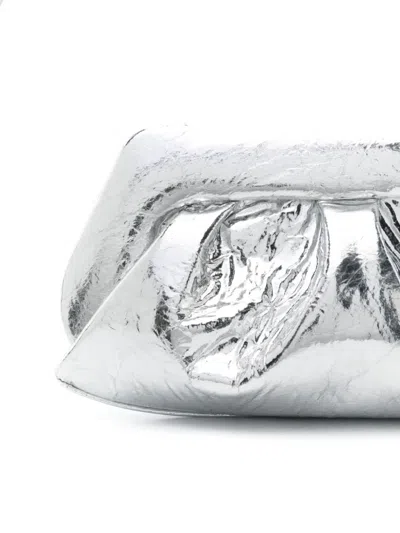Themoirè Clutch "emera" In Silver