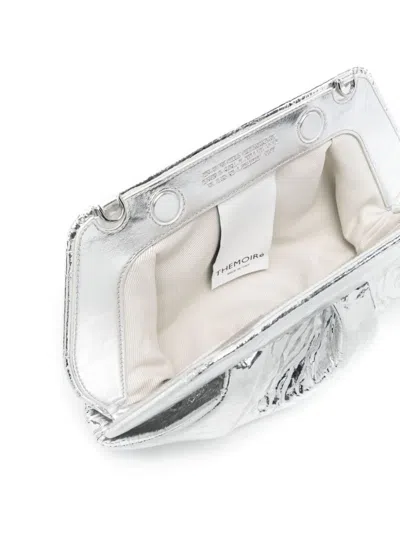 Themoirè Clutch "emera" In Silver