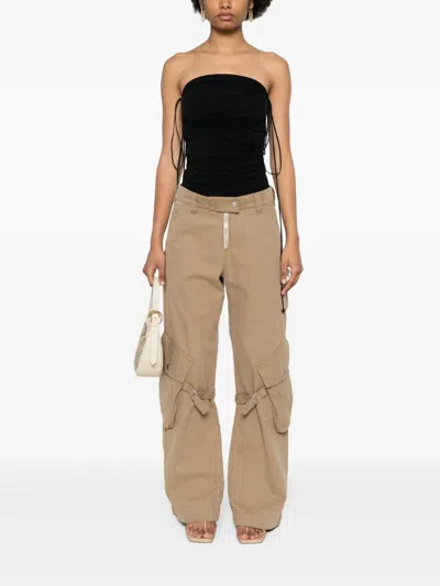 Wolford Fatal Draping Jersey Bodysuit In Black