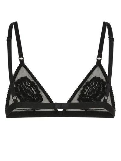Dolce & Gabbana Soft Cup Triangle Bra In Black