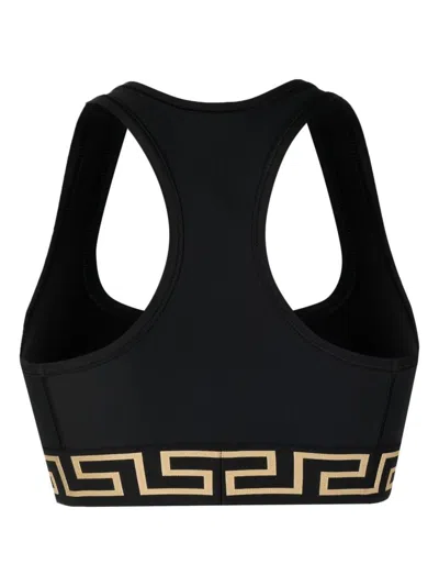 Versace Top With Greek In Black