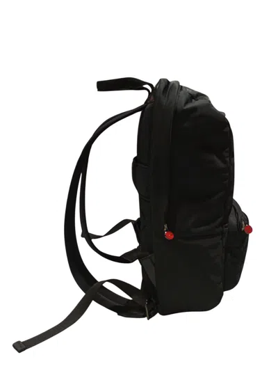 Kiton Backpack With Adjustable Straps And Front Pocket In Black
