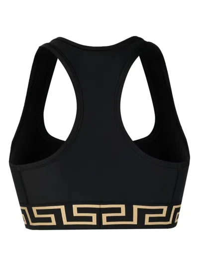 Versace Top With Greek In Black