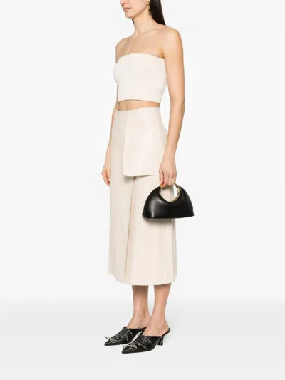 Jacquemus The Calino Small Leather Clutch In Black