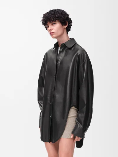Loewe Lambskin Shirt In Black