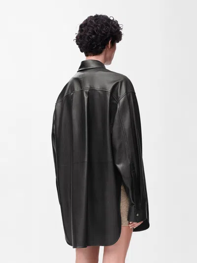 Loewe Lambskin Shirt In Black