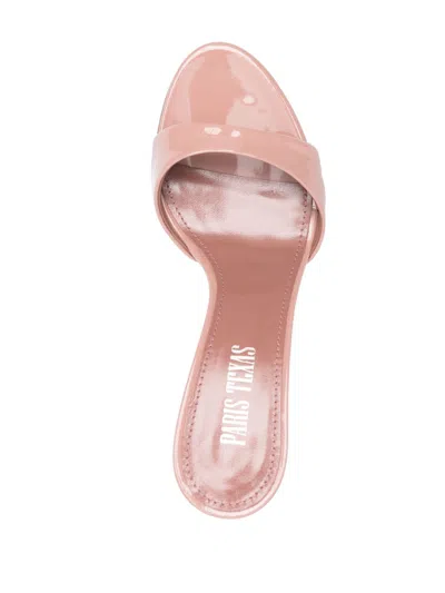 Paris Texas Lidia Mule Patent Leather Sandals In Pink