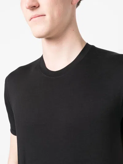 Tom Ford Lyocell And Cotton Regular Fit T-shirt Clothing In Black