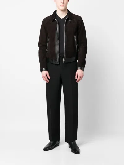 Tom Ford Lyocell And Cotton Regular Fit T-shirt Clothing In Black