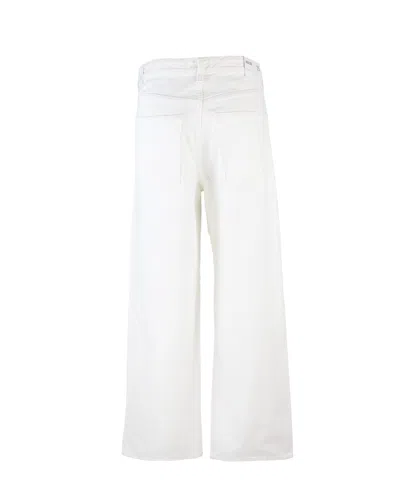 Agolde Wide Jeans Vana Fold White In White