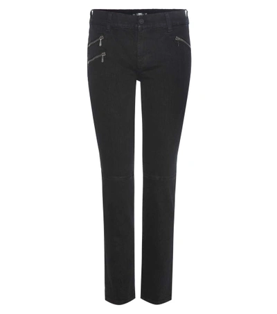 Shop 7 For All Mankind Roxanne Crop Jeans In Black