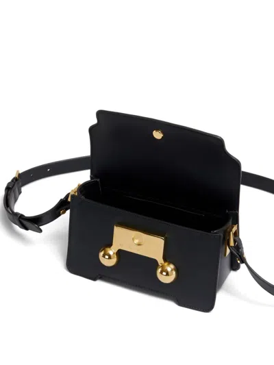 Marni Mini Trunkaroo Shoulder Bag In Black
