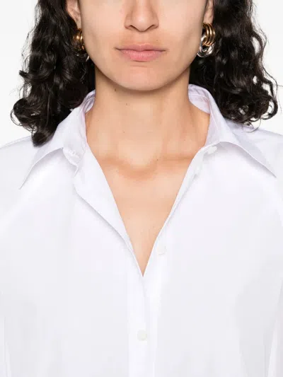 Totême Toteme Striped Cotton-poplin Shirt In White