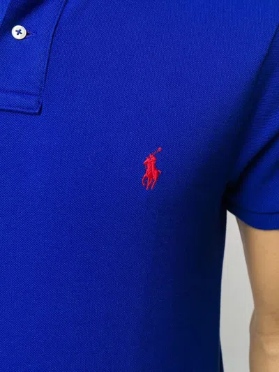 Polo Ralph Lauren Electric Custom Slim-fit Polo In Blue