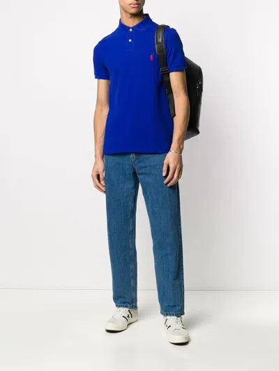 Polo Ralph Lauren Electric Custom Slim-fit Polo In Blue