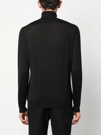 Malo Turtleneck Sweater In Black