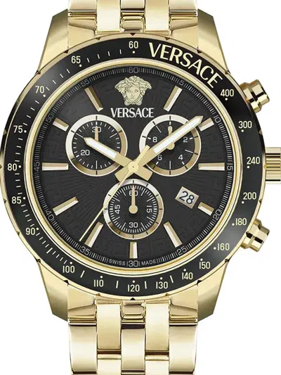 Versace Sport Chrono 44mm In Gold