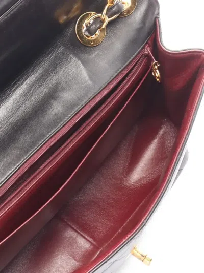 Pre-owned Chanel 1994-1996 Quilted Leather Shoulder Bag In Black