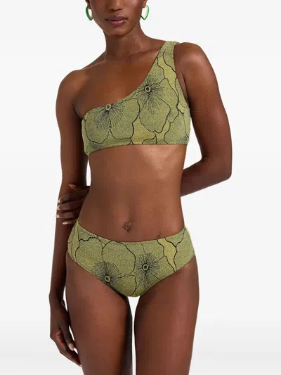 La Doublej Goddess Bikini Top Primrose In Green