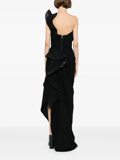 Maticevski Satellite Wave Gown In Black