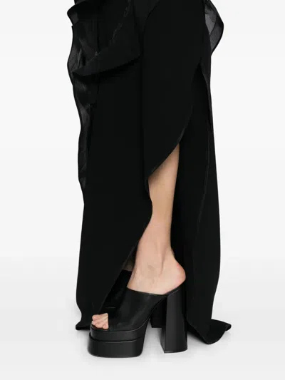 Maticevski Satellite Wave Gown In Black