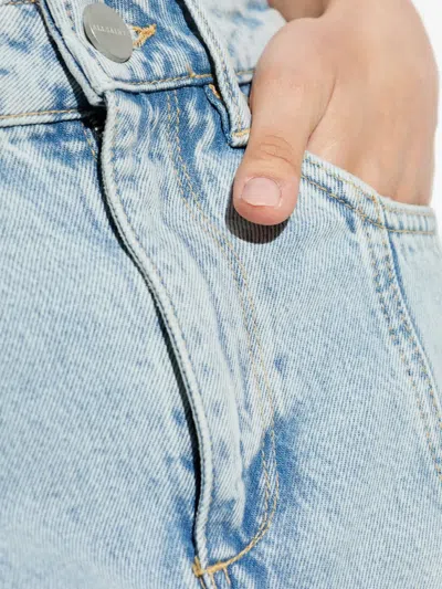 Allsaints Alma Denim Maxi Skirt In Light Indigo