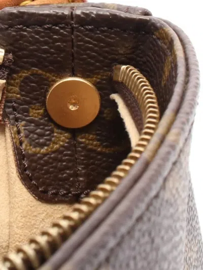 Pre-owned Louis Vuitton 2002 Looping Mm Monogram Shoulder Bag In Brown