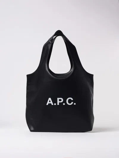 Apc A.p.c. Ninon Canvas Tote Bag In Black