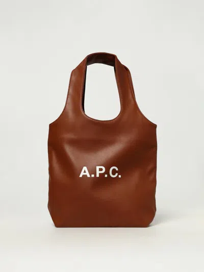 Apc A.p.c. Ninon Small Bag In Brown