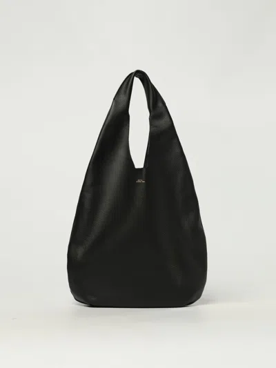 Apc A.p.c. Le Neige Shoulder Bag - Leather - Black